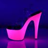 Pleaser - ADORE708UV Ankle strap sandal, Pole dance shoes - Pole dance shoes - Pink/Pink Product image